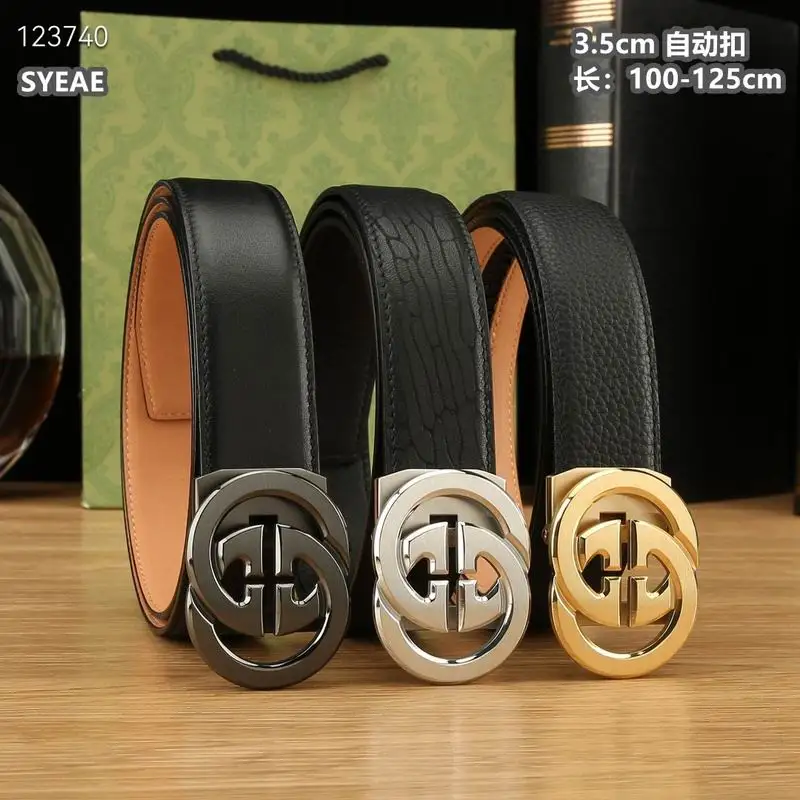 Gucci belt 35mmX100-125cm 8L58